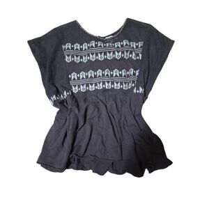 Umgee USA Boho Peplum Tunic Top – Women’s S